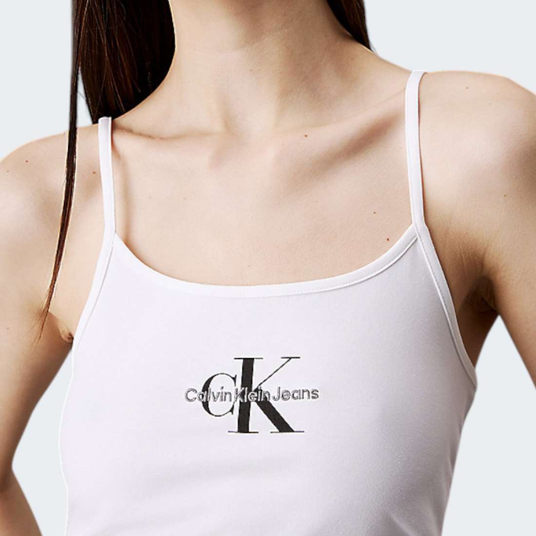 TOP CALVIN KLEIN MONOLOGO BRIGHT WHITE