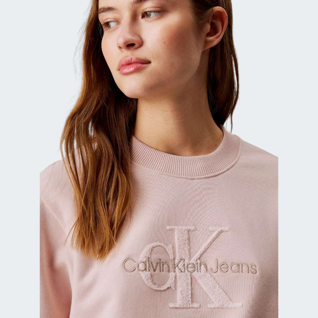 SWEATSHIRT CALVIN KLEIN CHENILLE PEACH WHIP