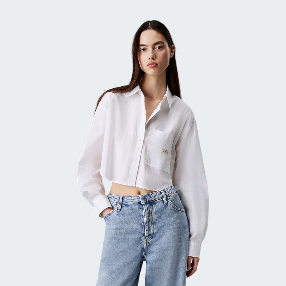 CAMISA CALVIN KLEIN WOVEN BRIGHT WHITE