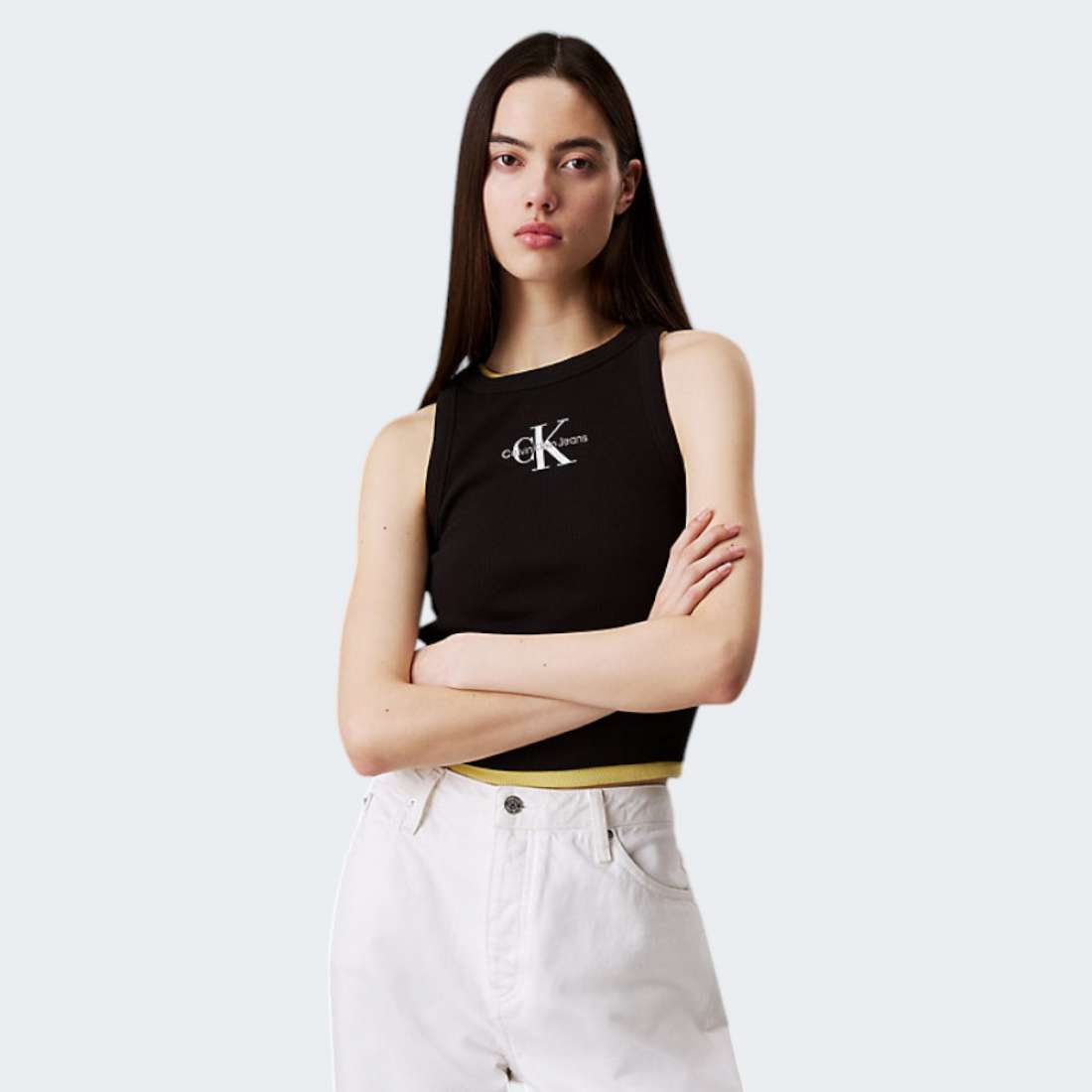 TOP CALVIN KLEIN MONOLOGO CK BLACK