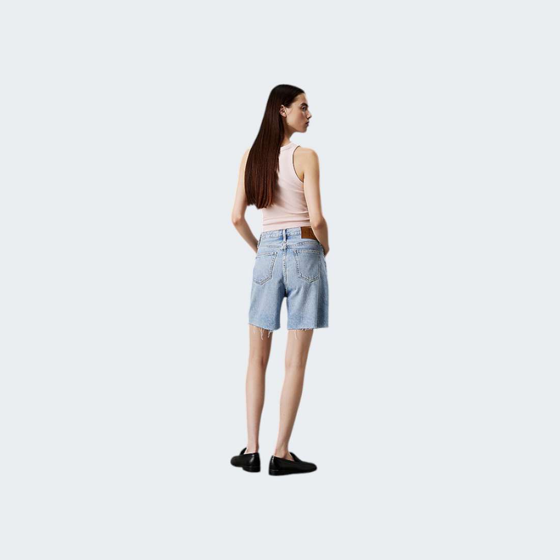TOP CALVIN KLEIN WOVEN SILVER PEONY