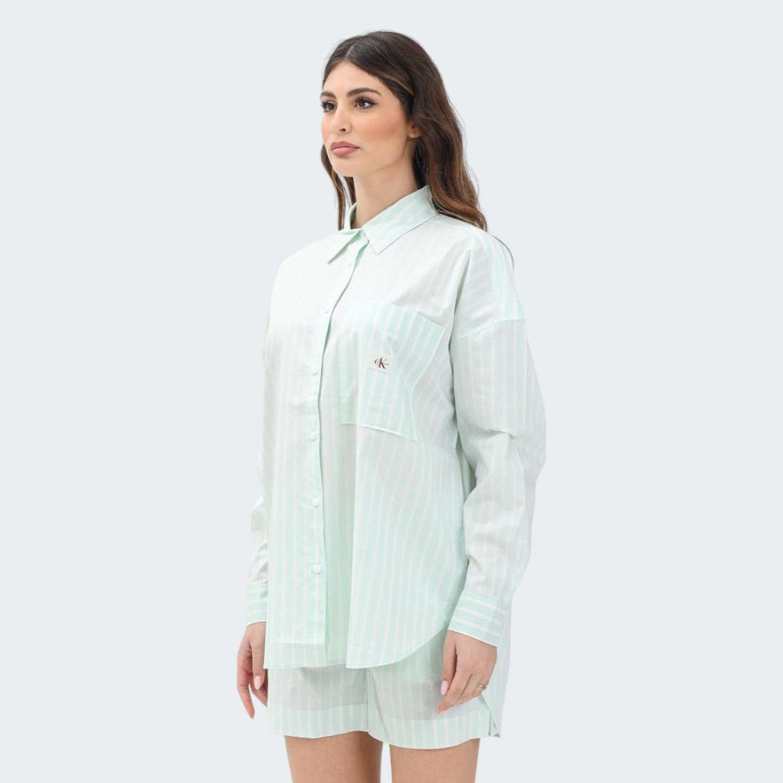 CAMISA CALVIN KLEIN SUMMER MOONLIGHT JADE STRIPE