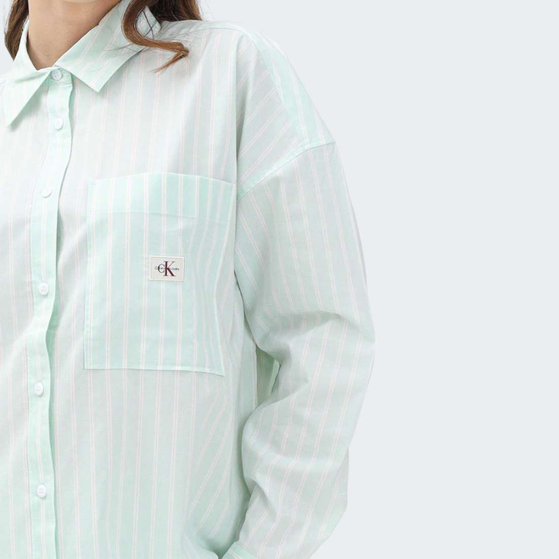 CAMISA CALVIN KLEIN SUMMER MOONLIGHT JADE STRIPE
