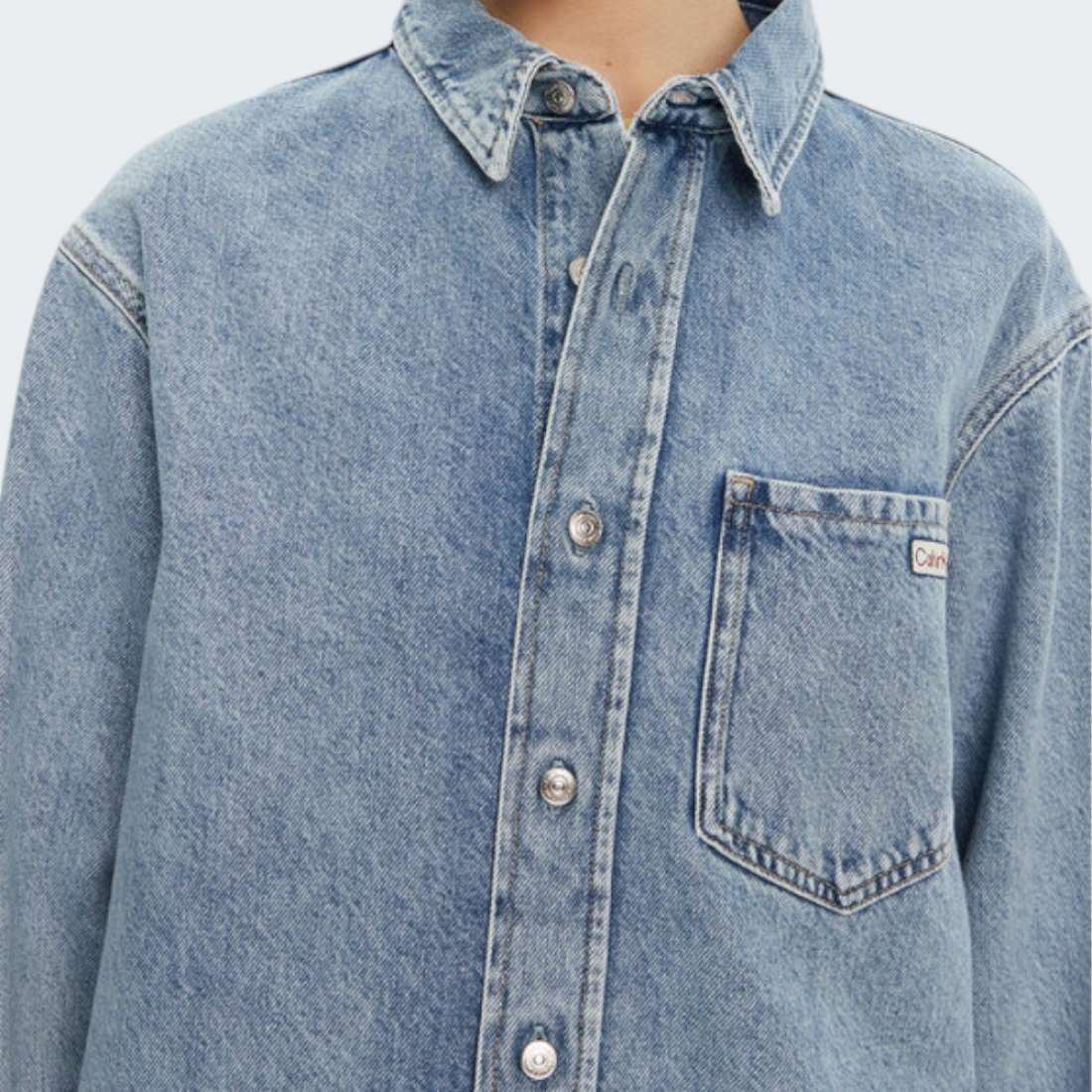 CAMISA CALVIN KLEIN DAD DENIM DENIM LIGHT