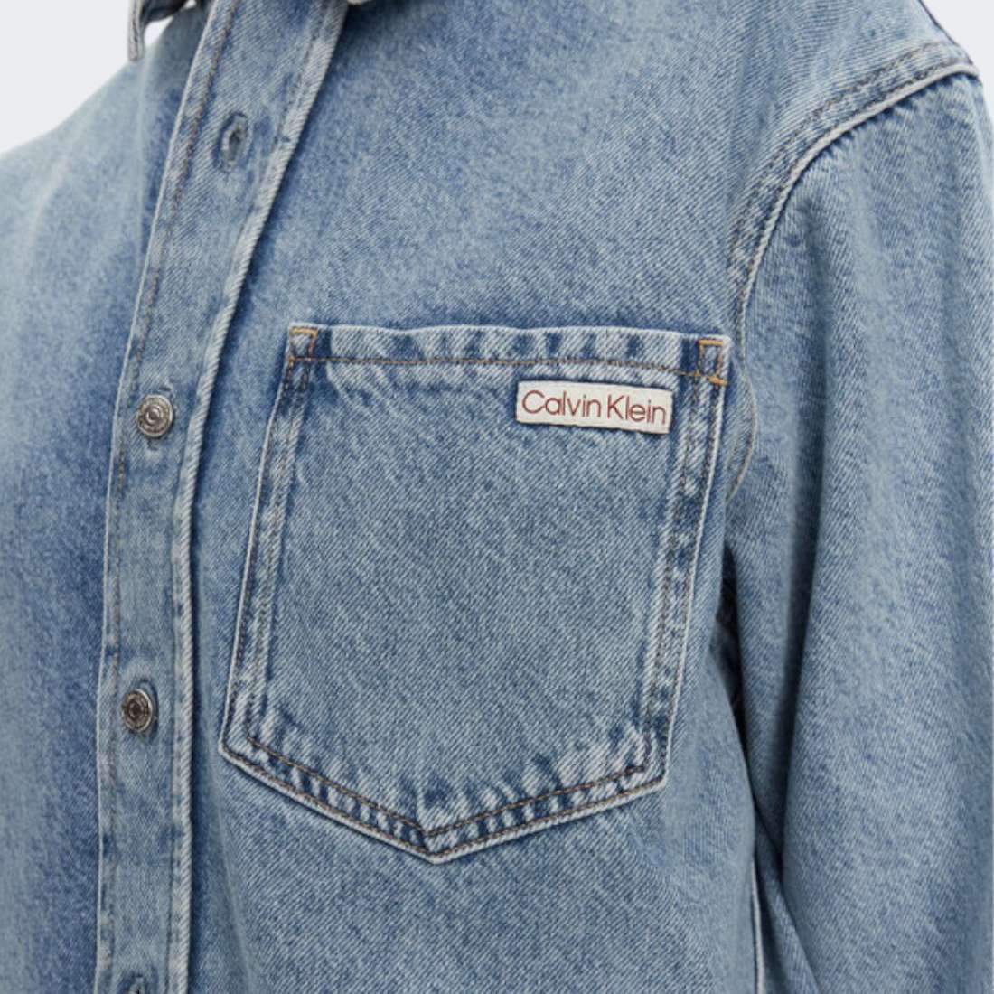 CAMISA CALVIN KLEIN DAD DENIM DENIM LIGHT