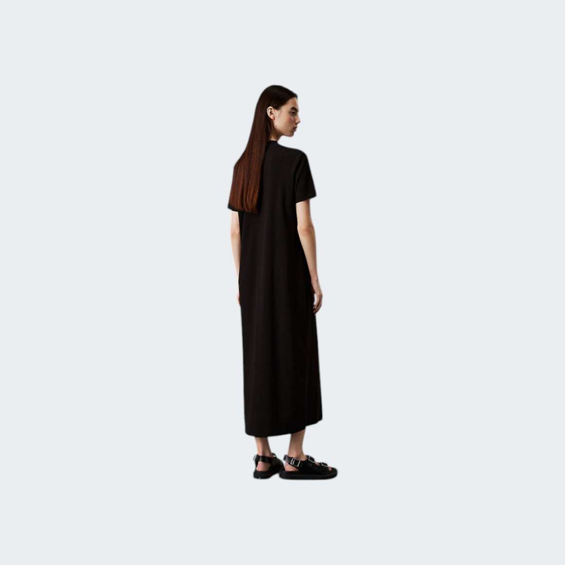 VESTIDO CALVIN KLEIN MONOLOGO CK BLACK