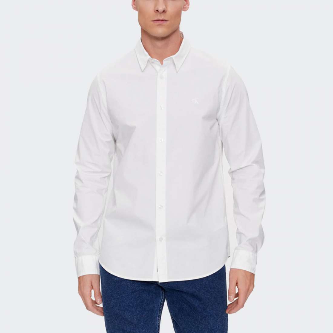 CAMISA CALVIN KLEIN SLIM STRETCH BRIGHT WHITE