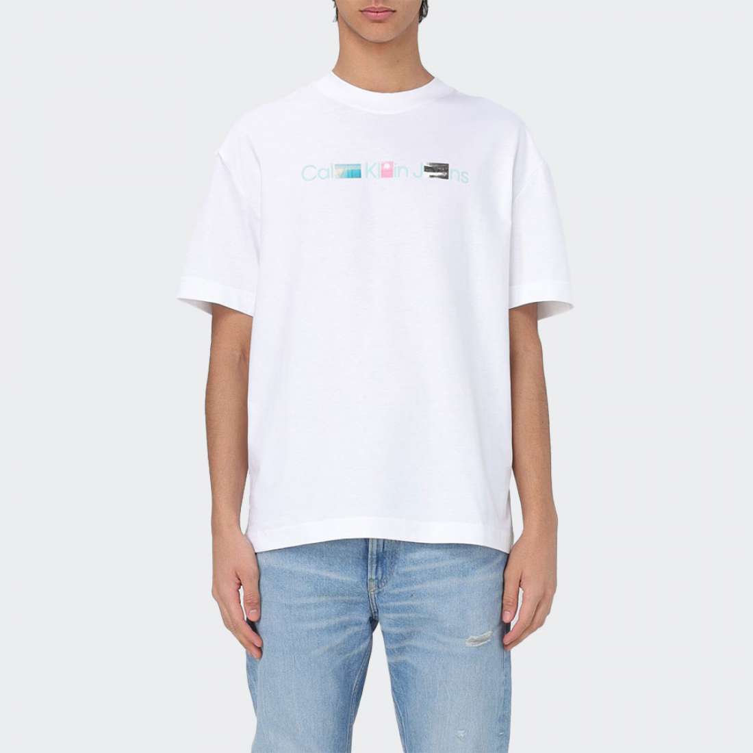 TSHIRT CALVIN KLEIN PHOTOPRINT INSTITUTI BRIGHT WHITE