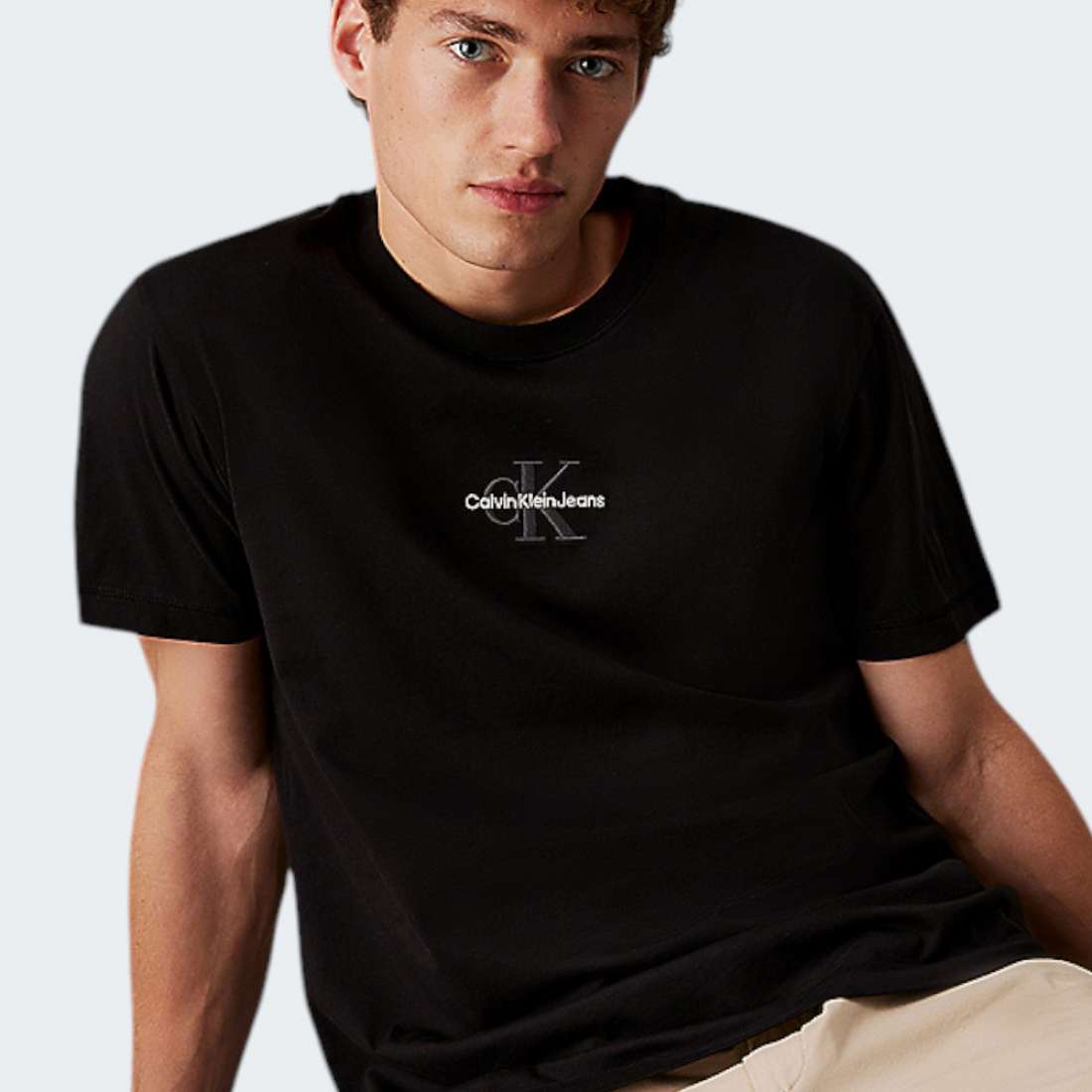 TSHIRT CALVIN KLEIN MONOLOGO CK BLACK