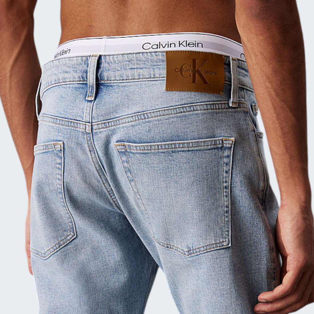 CALCAS CALVIN KLEIN SLIM DENIM LIGHT