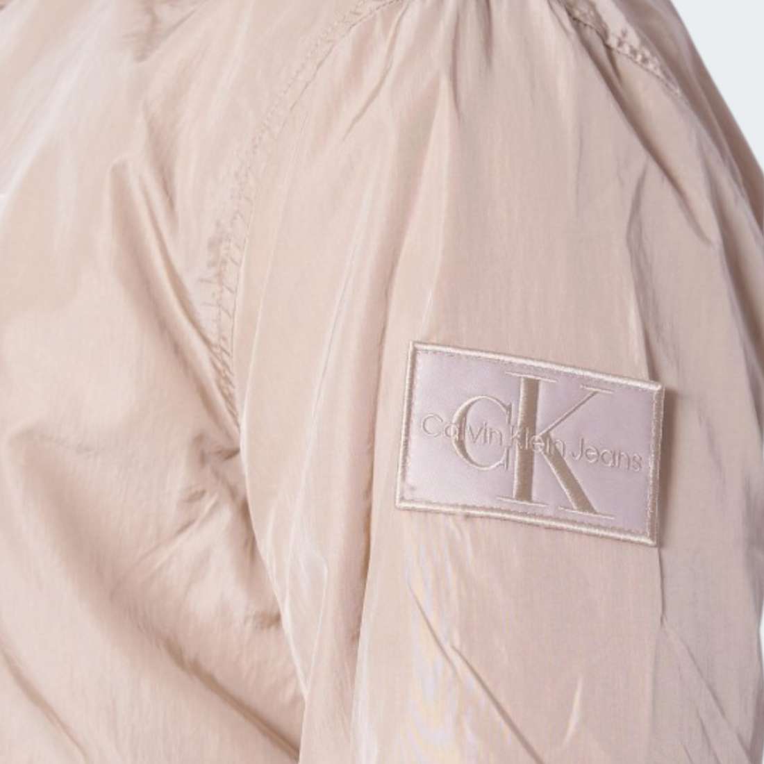 CASACO CALVIN KLEIN UNPADDED HARRINGTON WHITE PEPPER