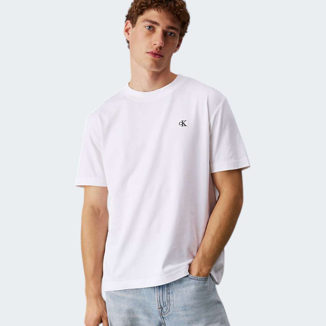 TSHIRT CALVIN KLEIN SERIFBRIGHT WHITE