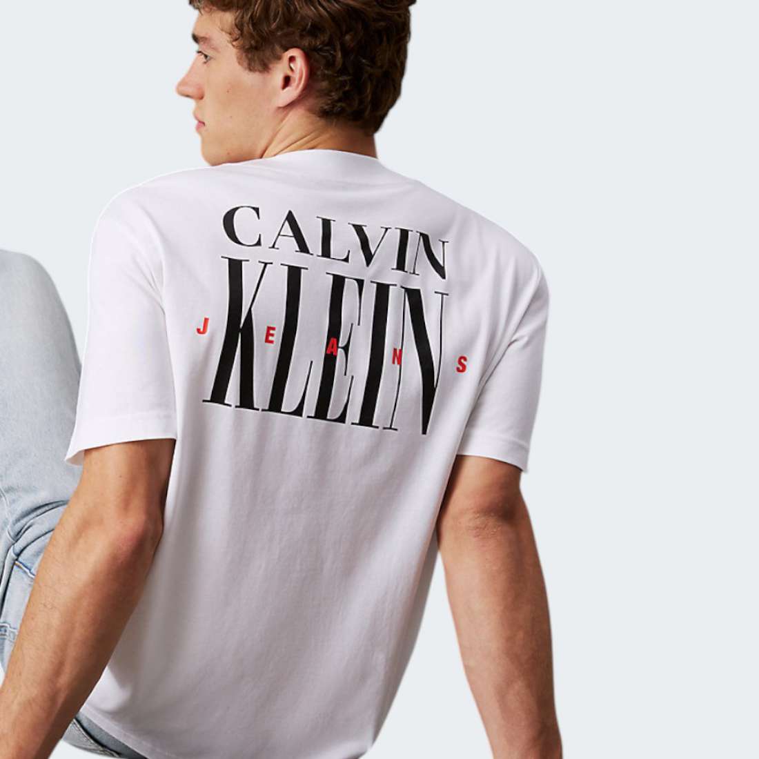 TSHIRT CALVIN KLEIN SERIFBRIGHT WHITE