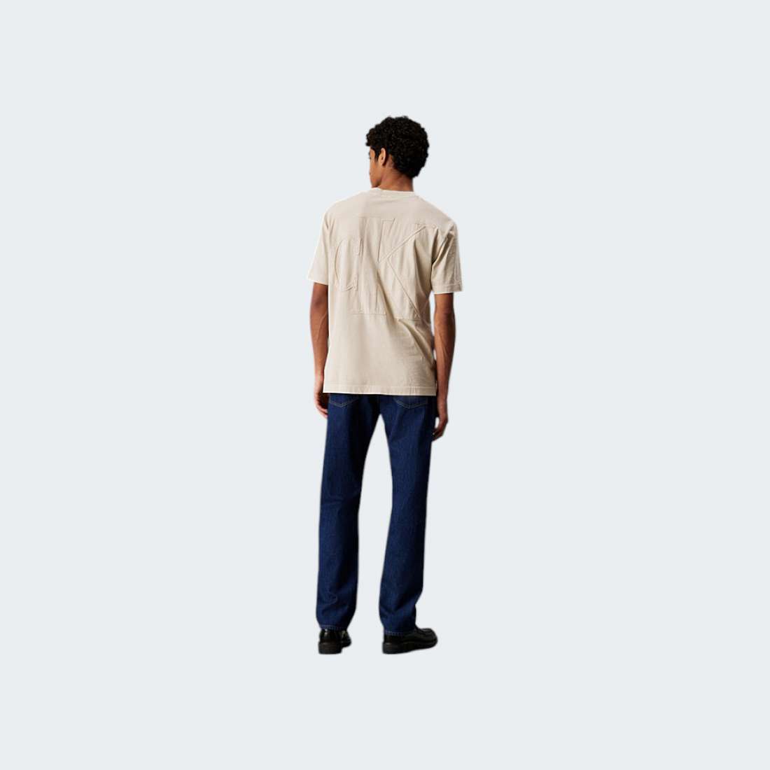 TSHIRT CALVIN KLEIN BOLD OATMEAL