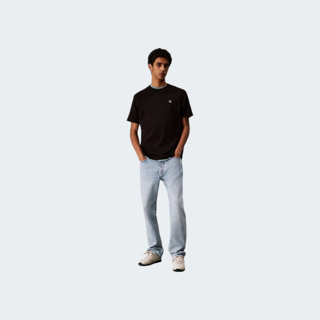 TSHIRT CALVIN KLEIN PAINTED CK BLACK