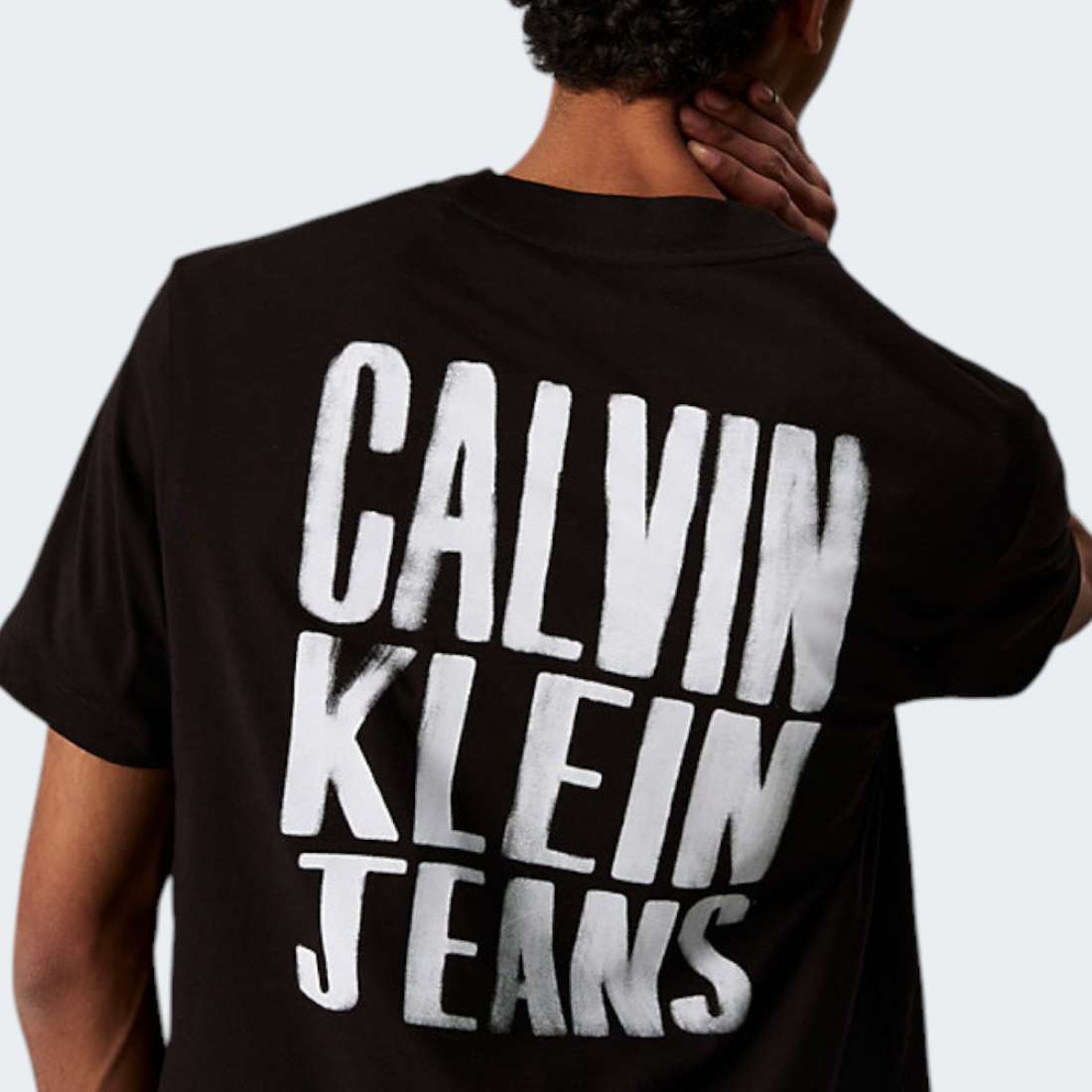 TSHIRT CALVIN KLEIN PAINTED CK BLACK