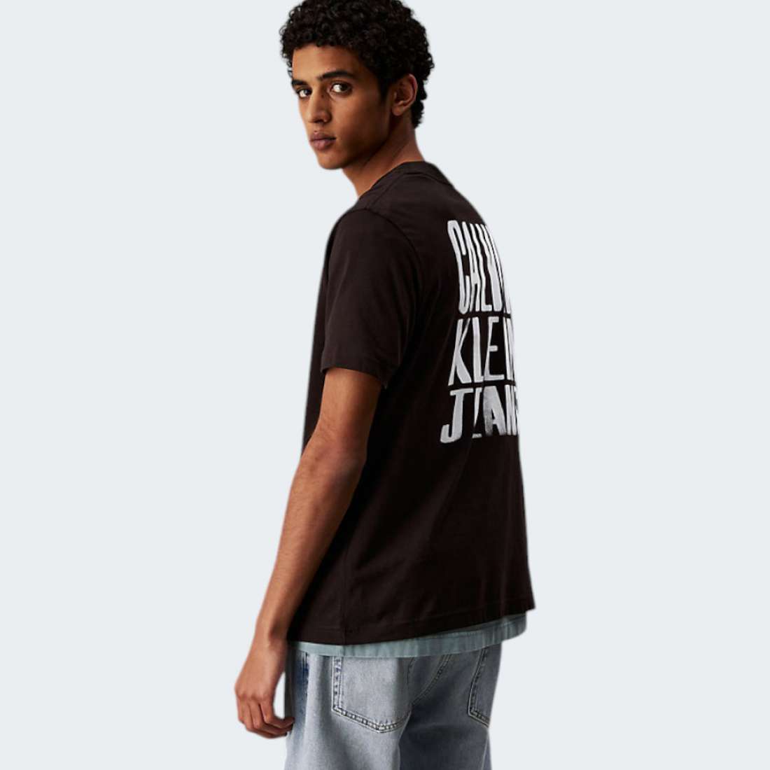 TSHIRT CALVIN KLEIN PAINTED CK BLACK