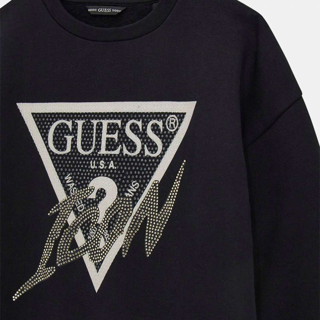 SWEATSHIRT GUESS ACTIVE TOP JBLK