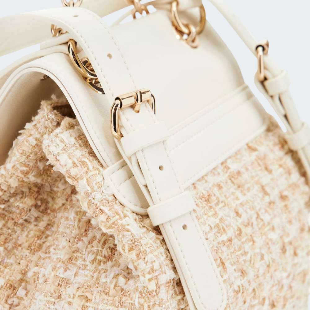 MOCHILA GUESS TWEED CONVERTIBLE CROSSBODY