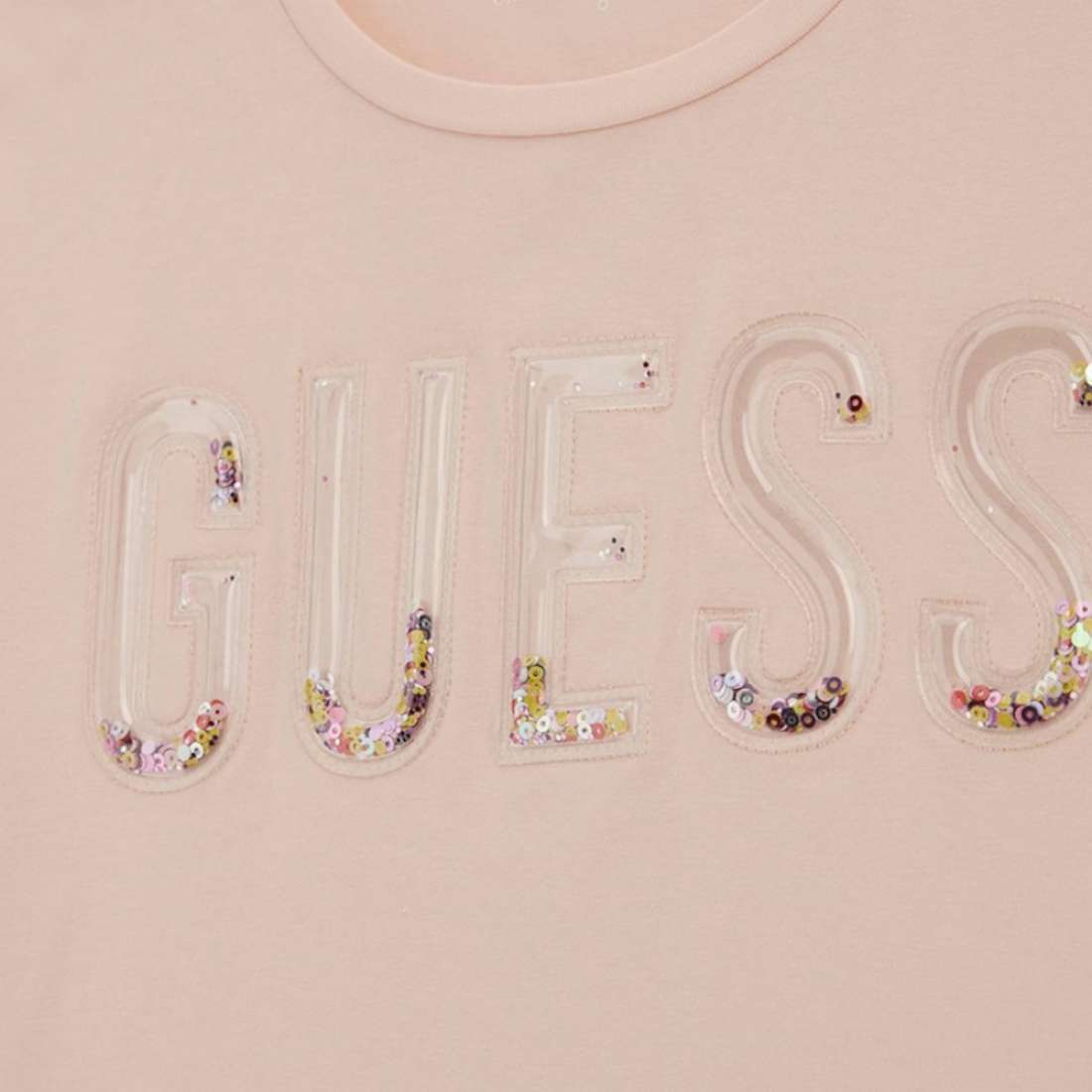 T-SHIRT CROP TOP GUESS MIDI SS G63Q