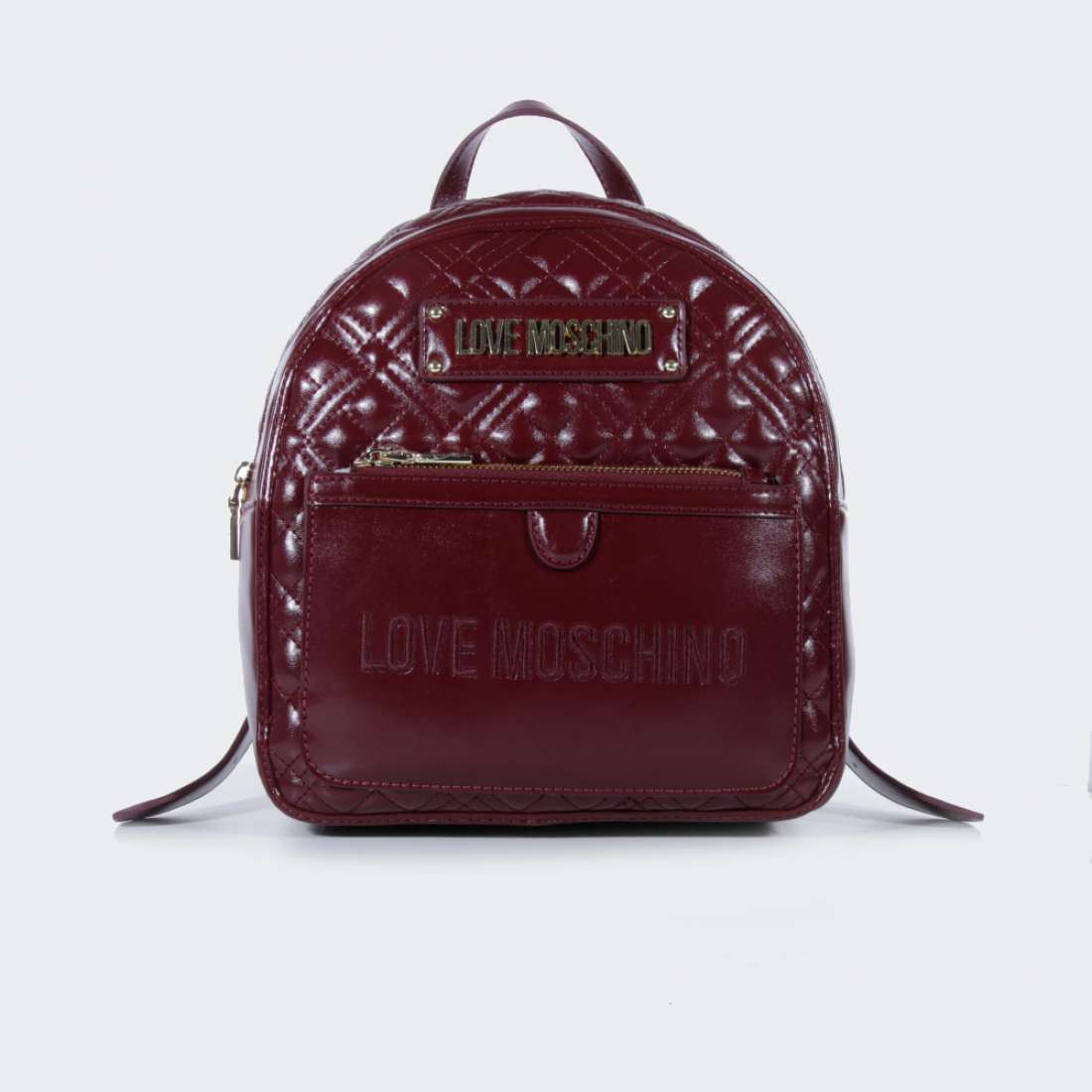 MOCHILA LOVE MOSCHINO QUILTED NAPA VINO