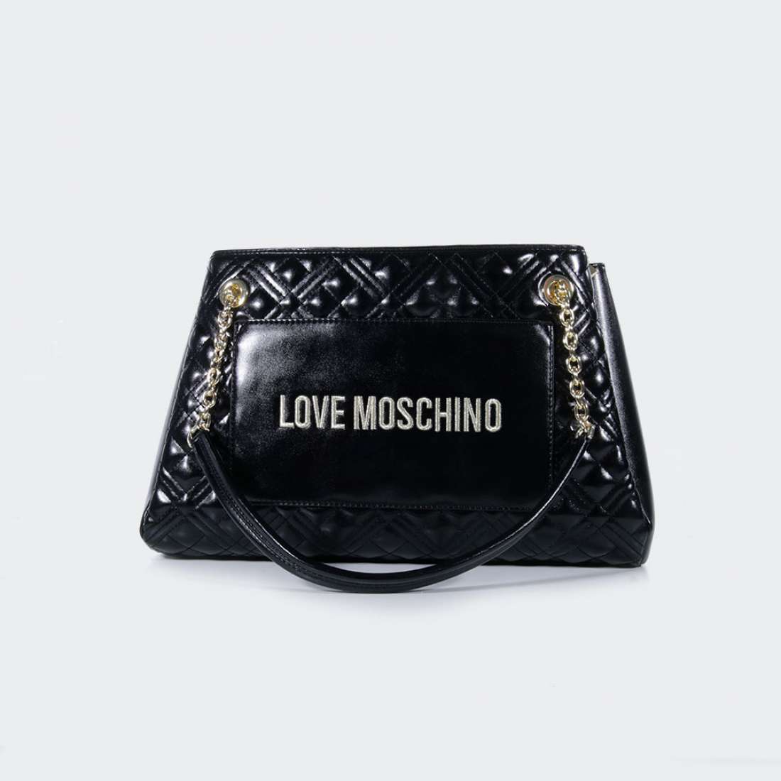 MALA LOVE MOSCHINO QUILTED NAPA NERO