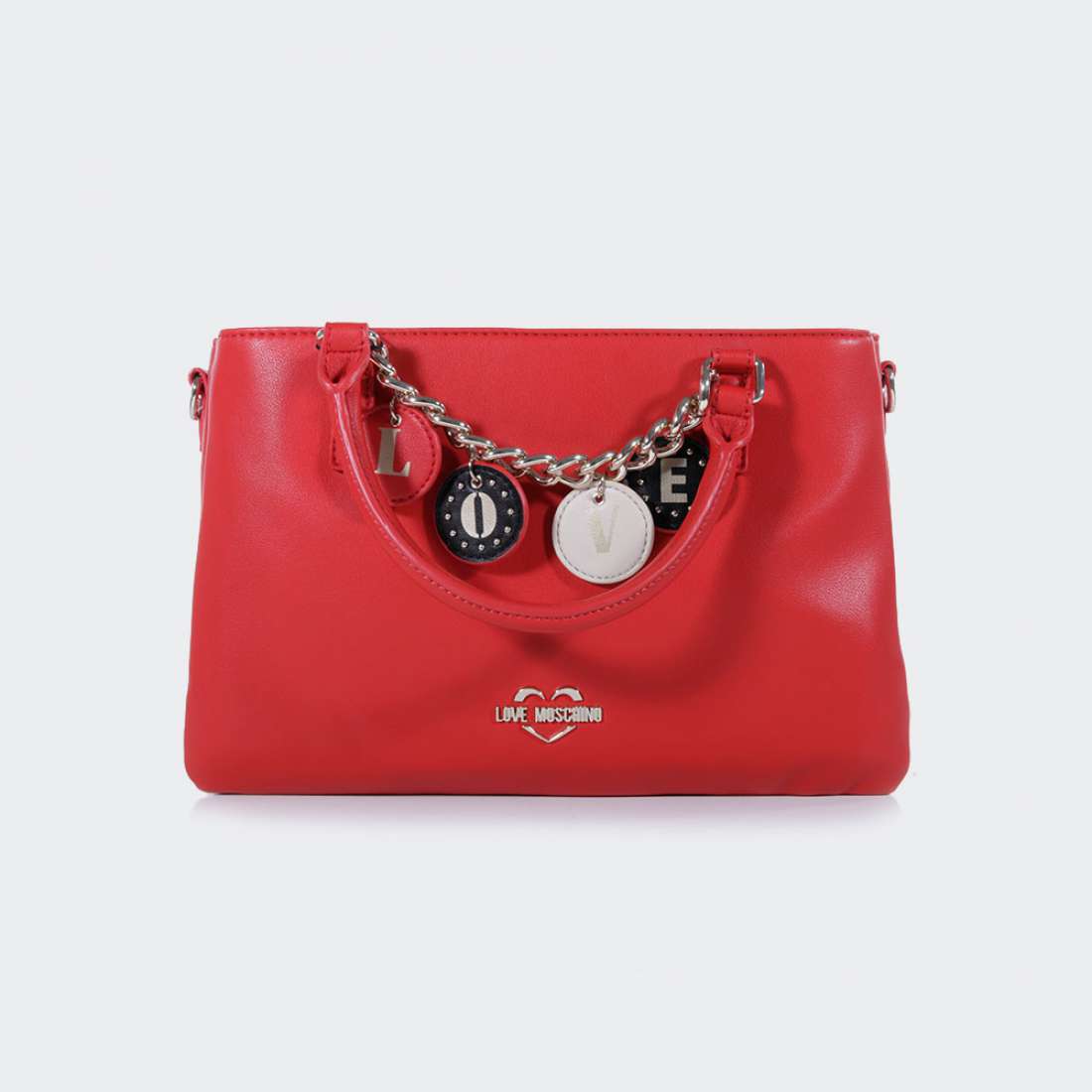 MALA LOVE MOSCHINO SMALL GRAIN ROSSO