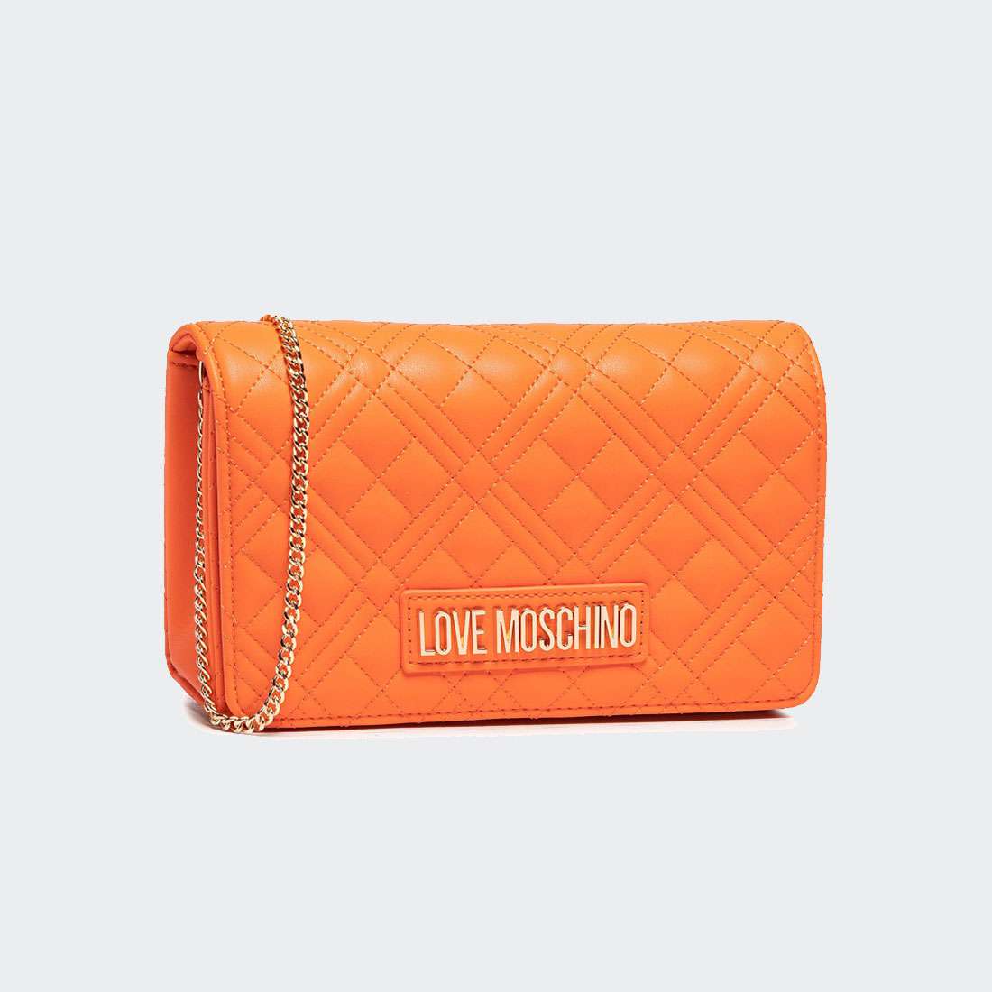 MALA LOVEMOSCHINO QUILTED ARANCIO