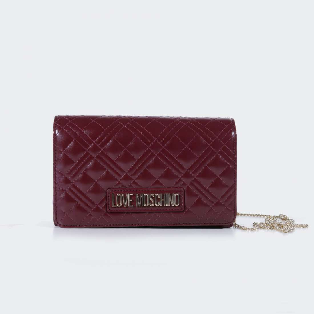 MALA LOVE MOSCHINO QUILTED NAPA VINO