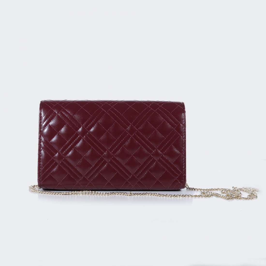 MALA LOVE MOSCHINO QUILTED NAPA VINO