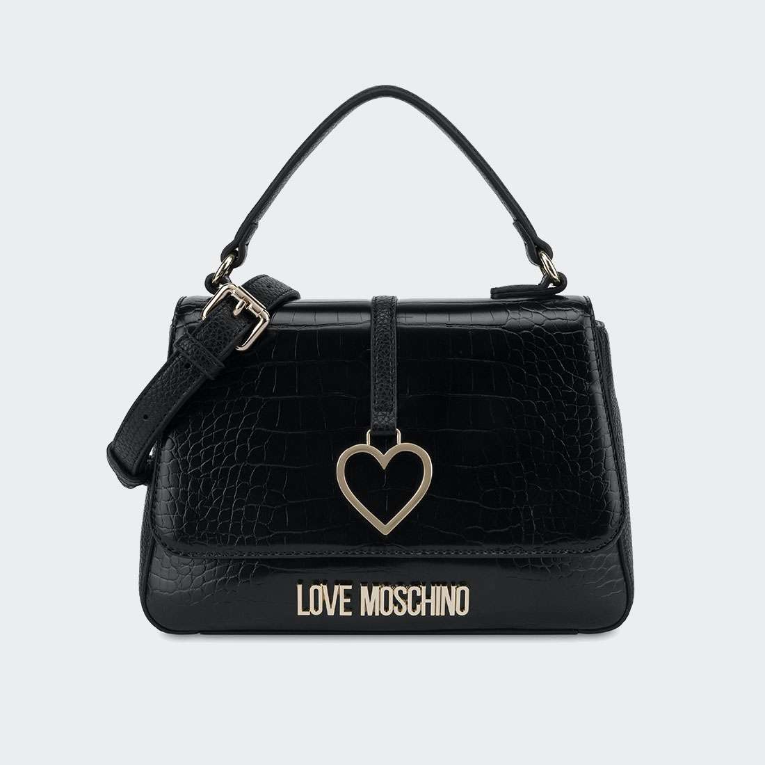 MALA LOVEMOSCHINO JC4261PP0DKF1 CROCO/NERO