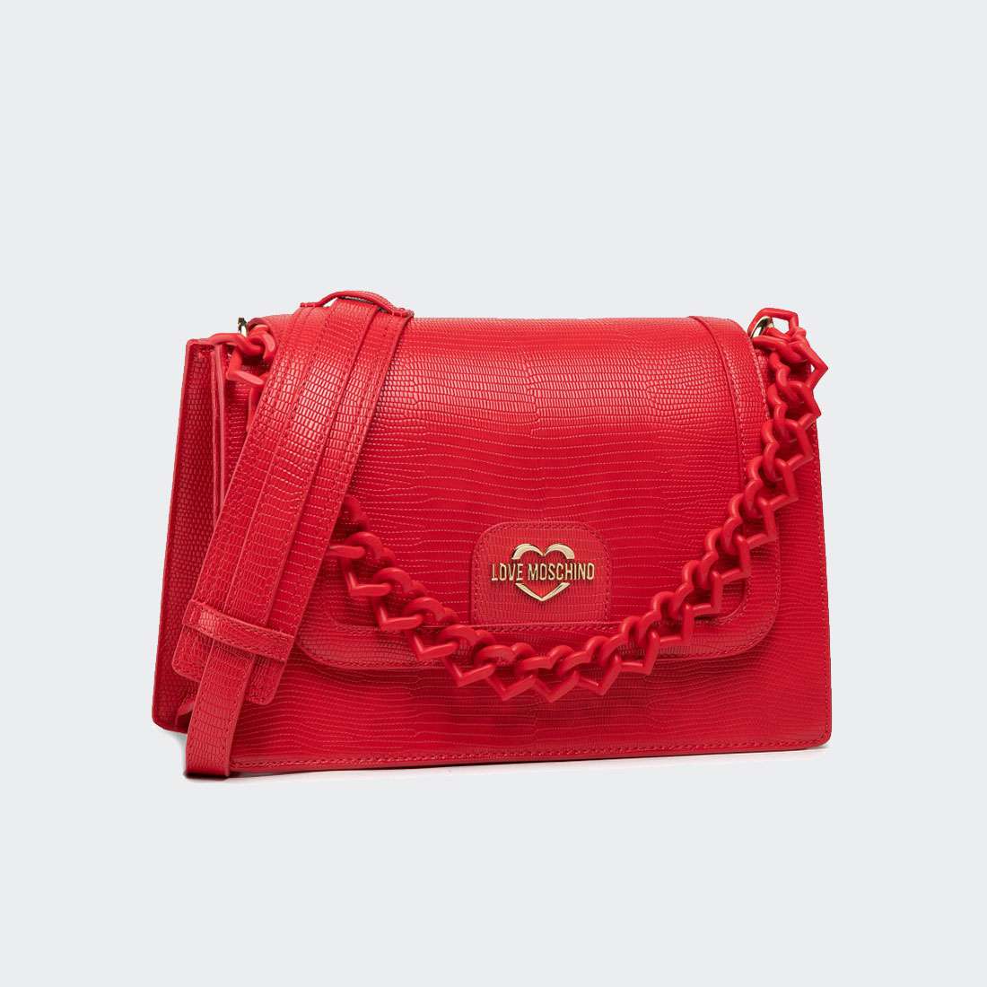 MALA LOVEMOSCHINO SNAKE JC4265PP0CKL0500 ROSSO