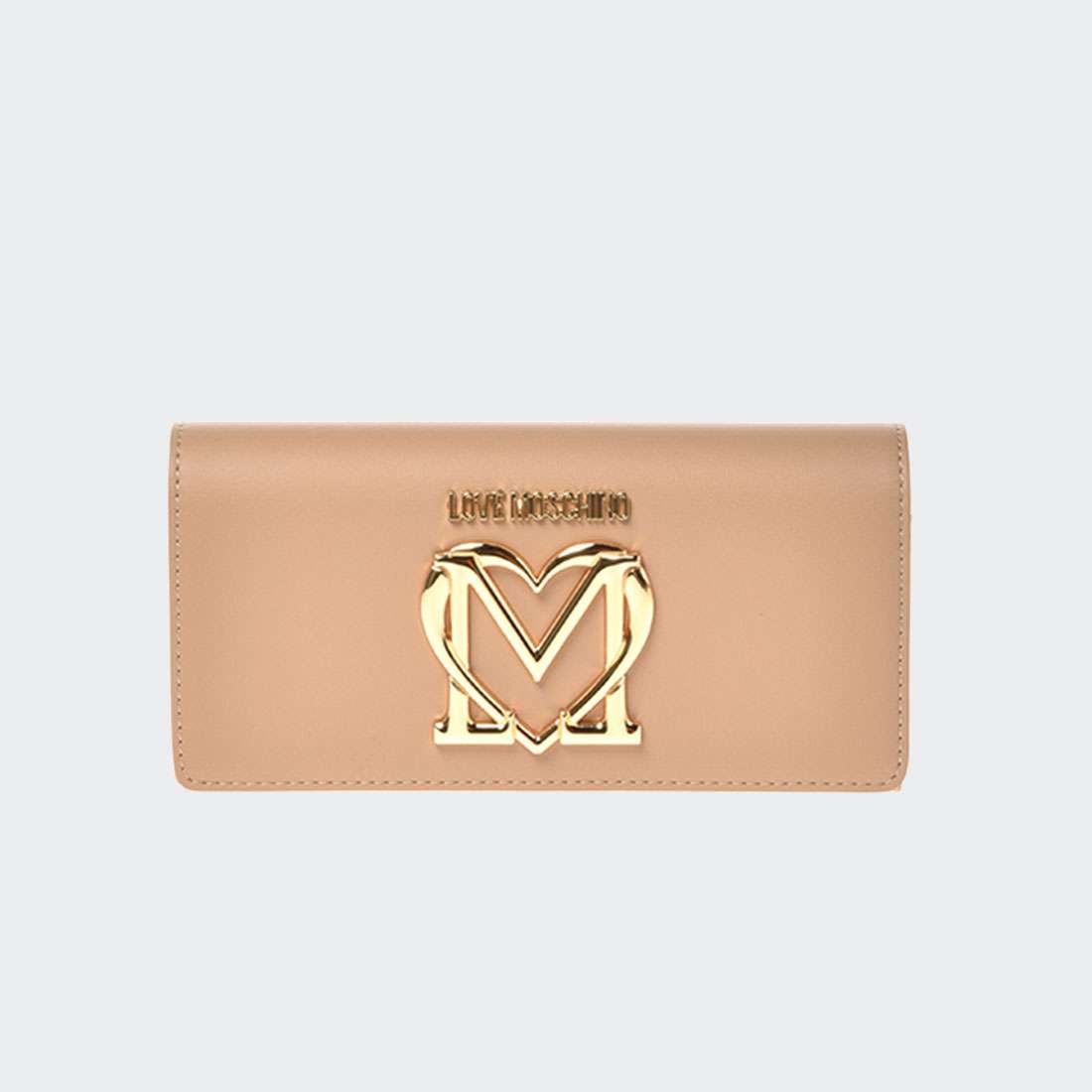 CARTEIRA LOVEMOSCHINO JC5704PP0EKL0 BEIGE