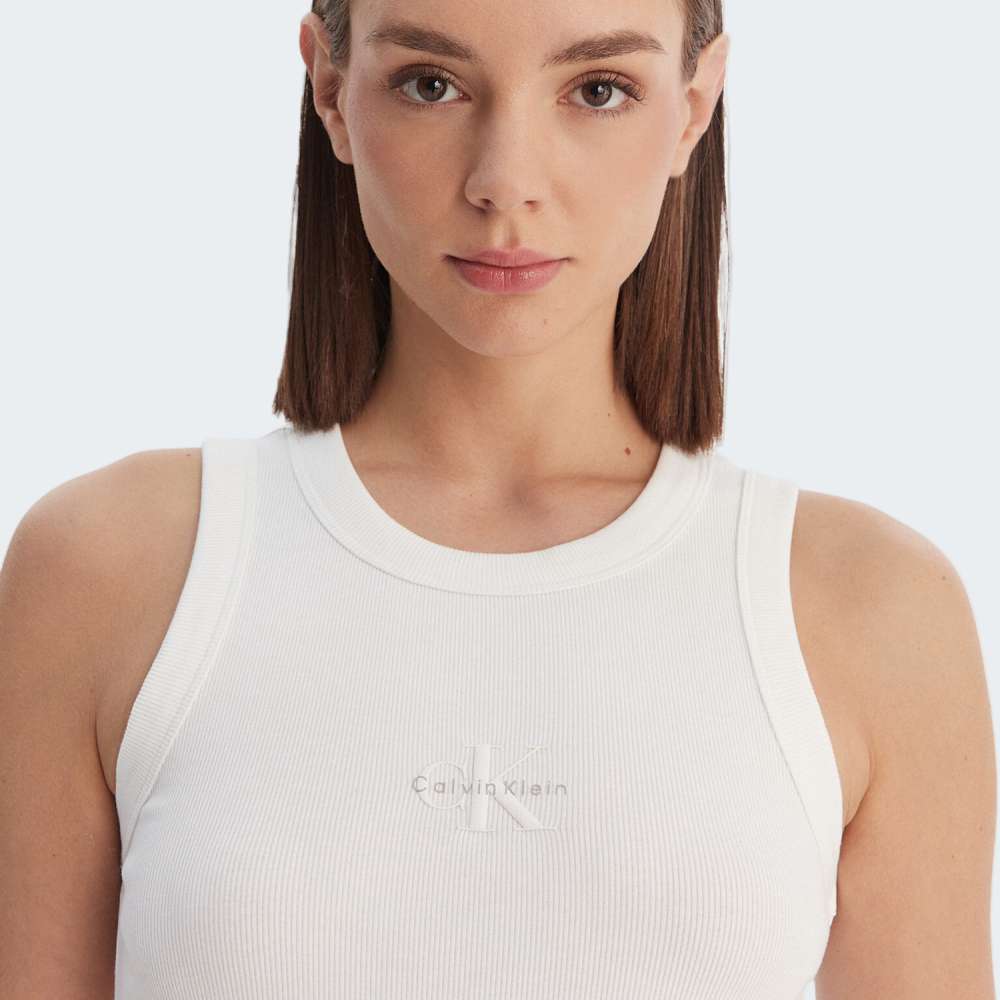 TOP CALVIN KLEIN MONOGRAM RIB