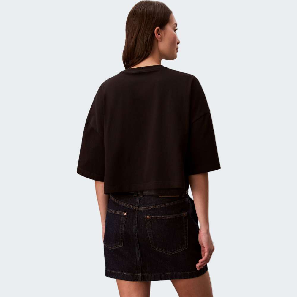 TSHIRT CALVIN KLEIN BOXY CROP MONOLOG