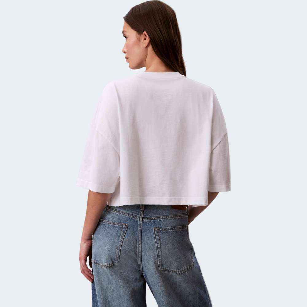 TSHIRT CALVIN KLEIN BOXY CROP MONOLOG