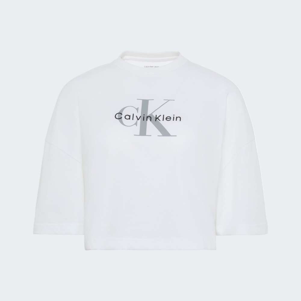 TSHIRT CALVIN KLEIN BOXY CROP MONOLOG