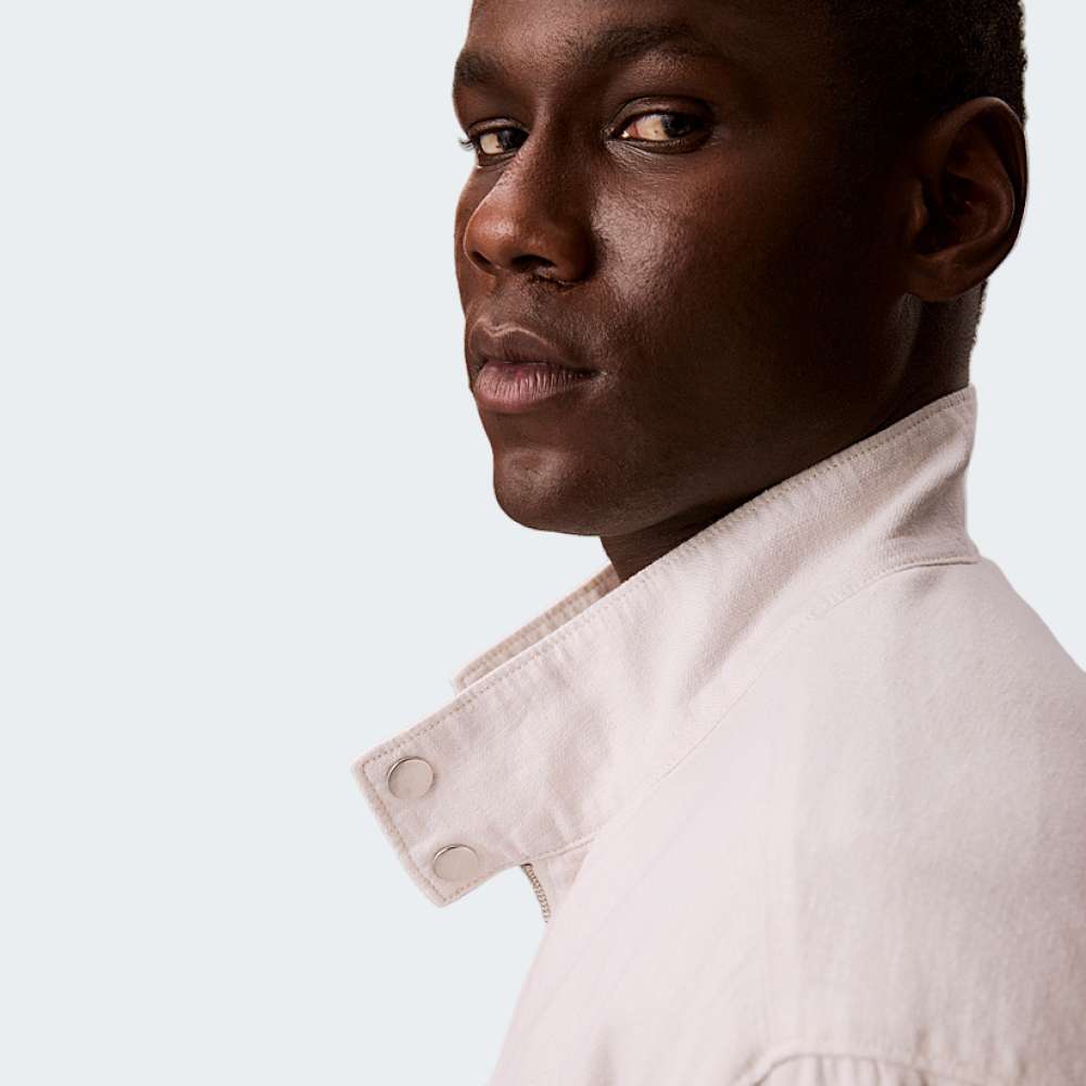 CASACO CALVIN KLEIN LINEN HARRINGTON