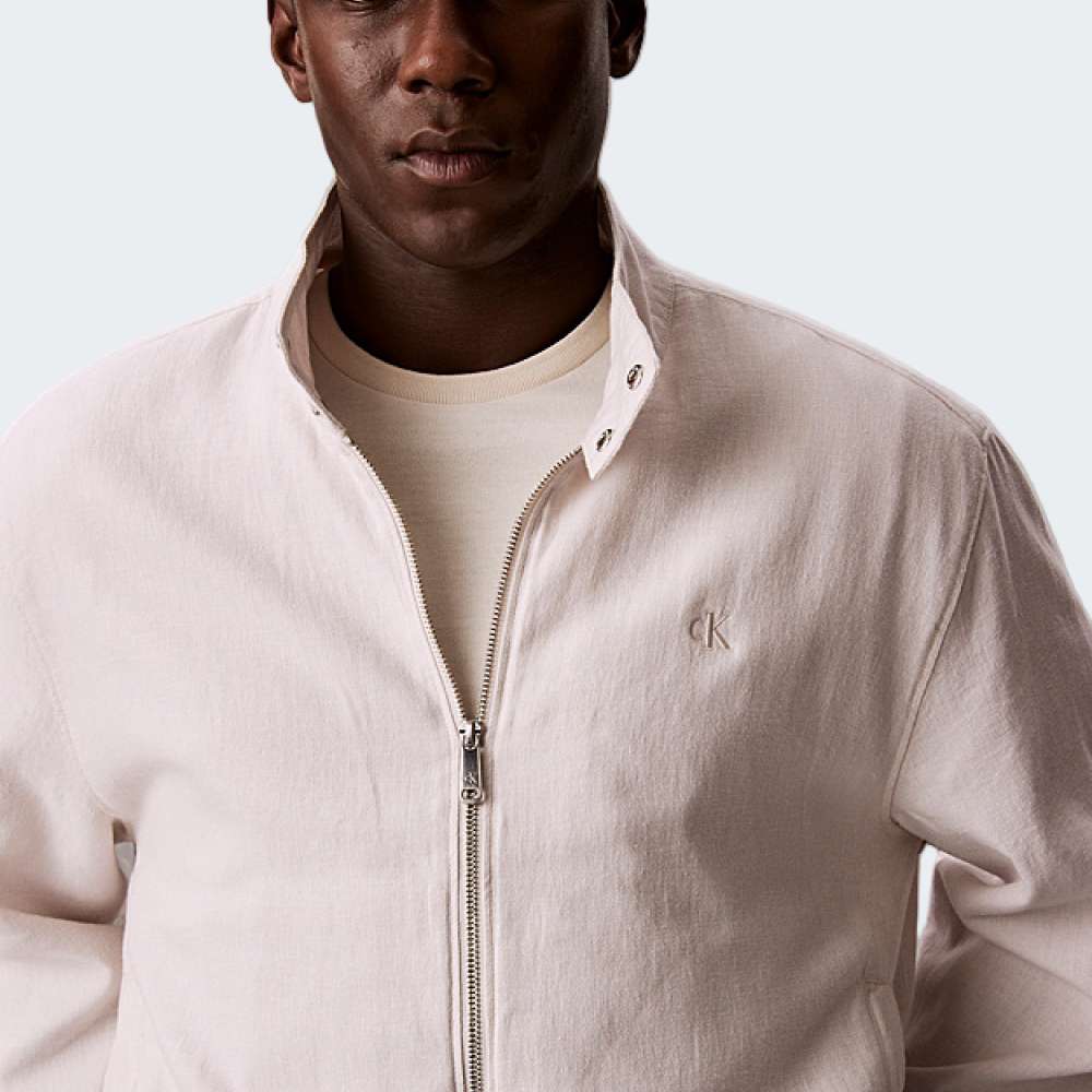 CASACO CALVIN KLEIN LINEN HARRINGTON