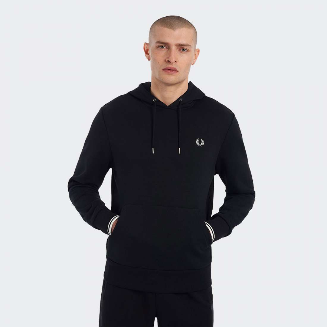 HOODIE FRED PERRY M2643 BLACK