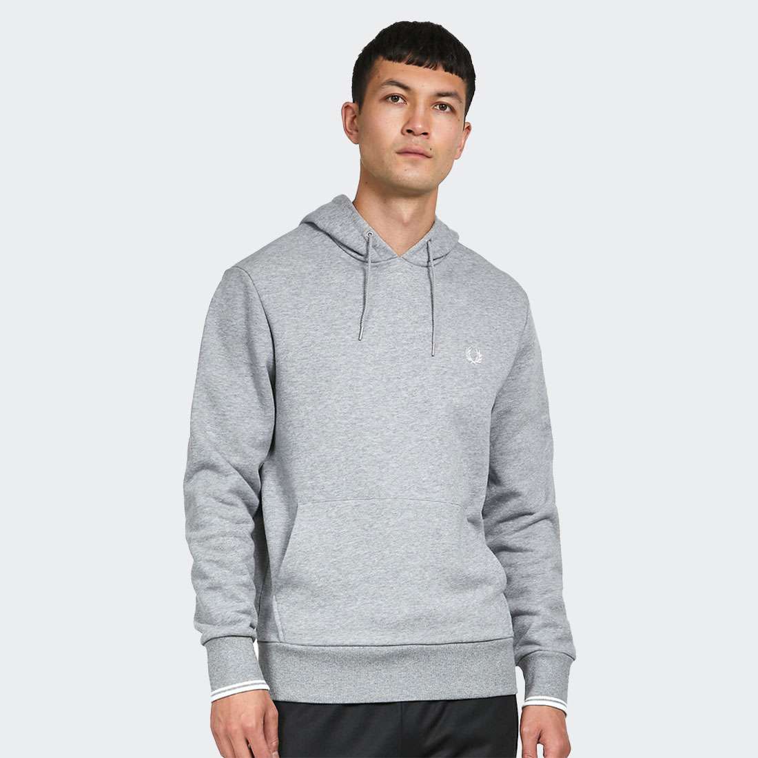 HOODIE FRED PERRY M2643 STEEL MARL