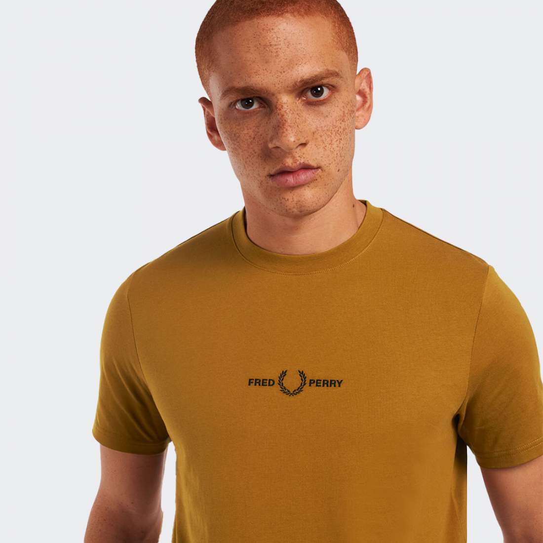 TSHIRT FRED PERRY M2706-644 DARK CARAMEL