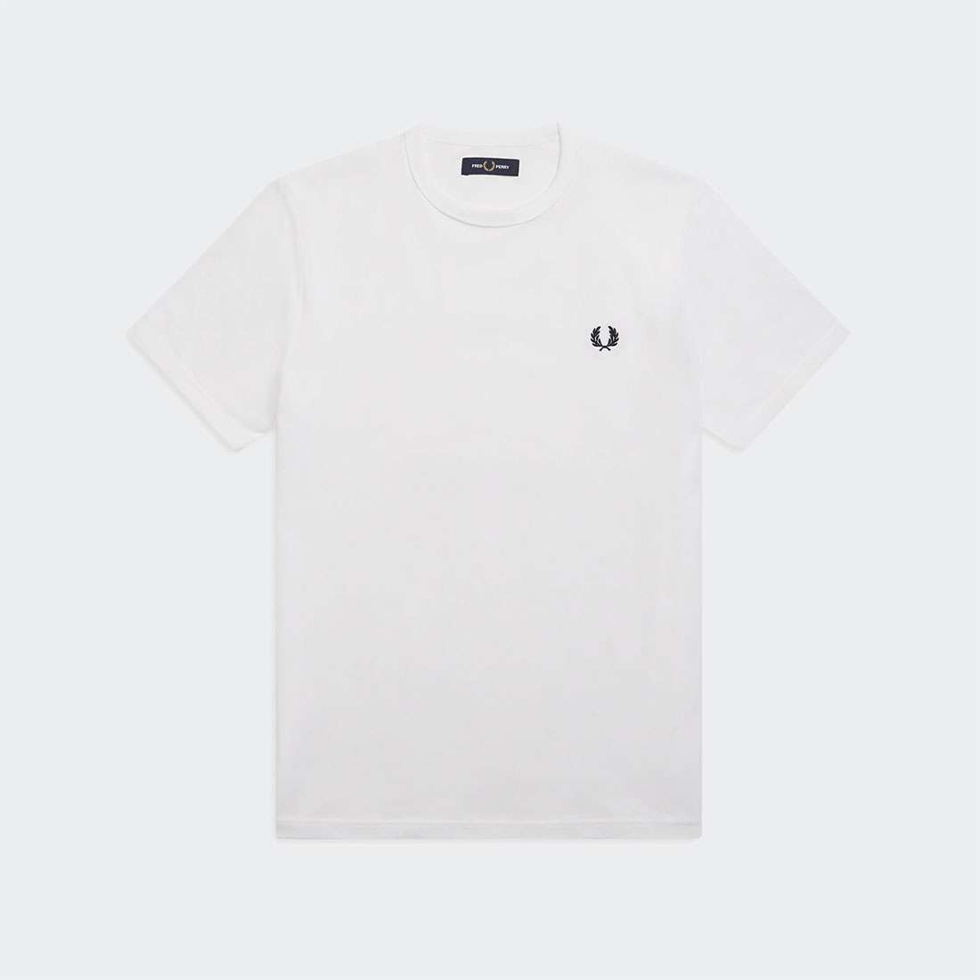 TSHIRT FRED PERRY RINGER WHITE