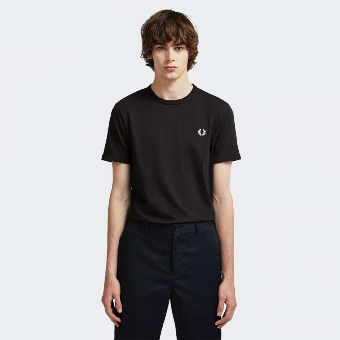 TSHIRT FRED PERRY RINGER BLACK