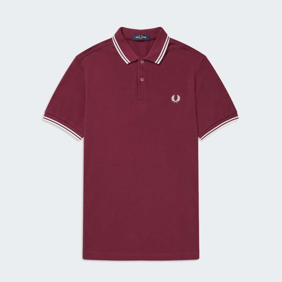 POLO FRED PERRY M3600 PORT/WHITE/WHITE