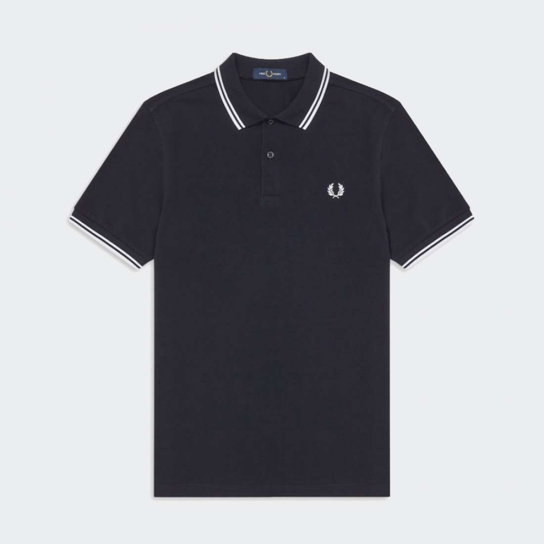 POLO FRED PERRY M3600 NAVY/WHITE/WHITE