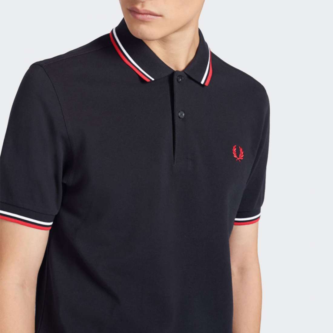 POLO FRED PERRY NAVY/WHITE/RED