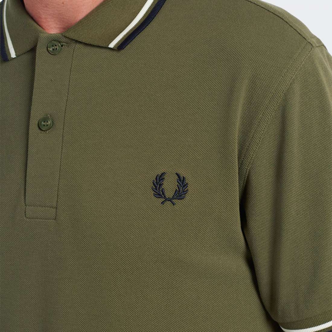 POLO FRED PERRY M3600 MILITARY GREEN