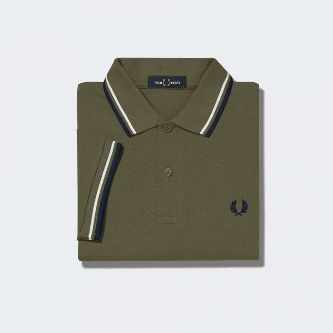 POLO FRED PERRY M3600 MILITARY GREEN