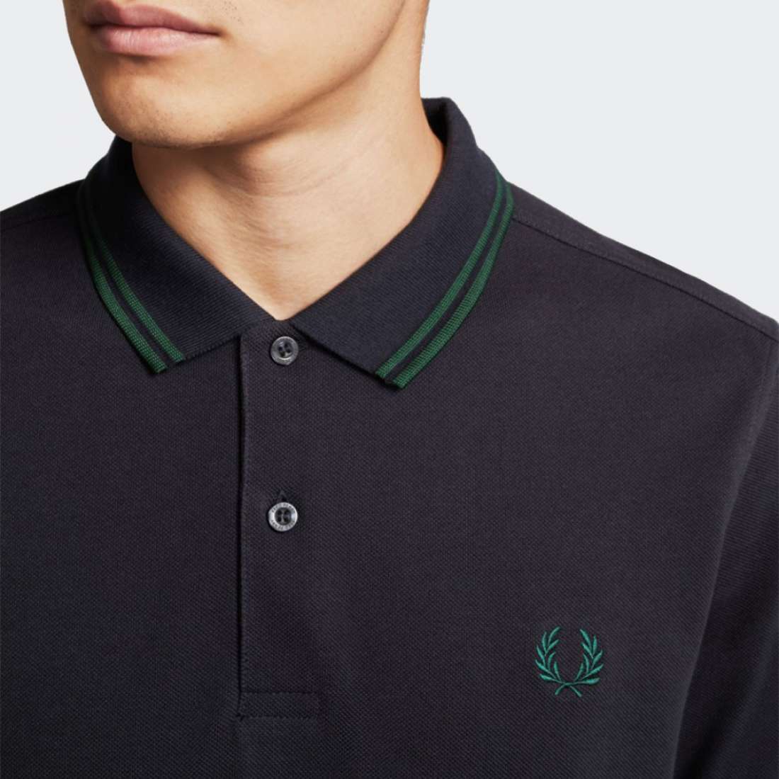 POLO FRED PERRY M3600 NAVY/IVY/IVY